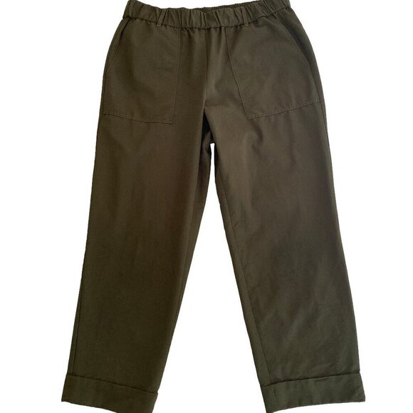 Ann Taylor Size 12 Womens Cargo Style Pants Ankle Length Cuffed - Picture 1 of 9